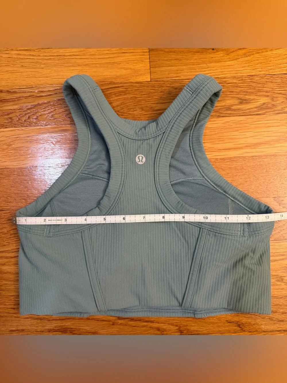 Lululemon Ribbed Nulu High-Neck Yoga Bra Tidewater Teal